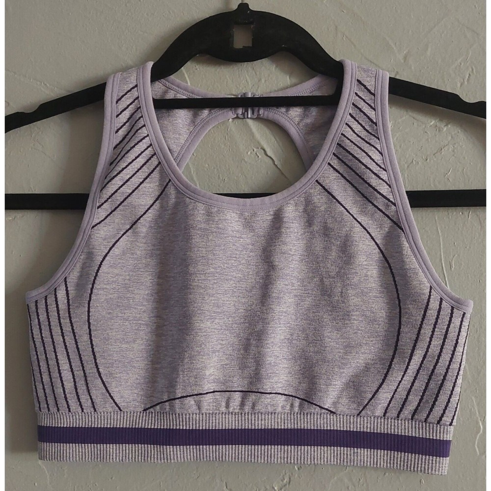 Fabletics Sports  Bra Crops Small, Not Label, Purple, Spandex, Comfort Very good